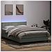 Letto a Molle con Materasso e LED Grigio Chiaro 160x210cm Velluto - Foto miniatura 2