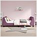 Struttura letto bambini con testata Viola 90 x 200 cm Velluto - Foto miniatura 3