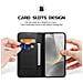 Cover Cartera per Galaxy S25 - Pelle /PU, Nero - Foto miniatura 3