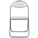 Sedia pieghevole 8 pcs Bianco e Grigio 48 x 43,5 x 81 cm - Foto miniatura 5