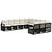 Set Divano da Giardino 11 pcs Nero polyrattan - Foto miniatura 1