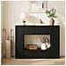 Tavolo consolle Nero 101 x 29 x 74 cm Legno ingegnerizzato - Foto miniatura 2
