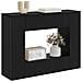 Tavolo consolle Nero 101 x 29 x 74 cm Legno ingegnerizzato - Foto miniatura 3