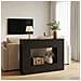 Tavolo consolle Nero 101 x 29 x 74 cm Legno ingegnerizzato - Foto miniatura 4