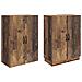 Set di armadi 2 pcs Legno antico Legno ingegnerizzato - Foto miniatura 3