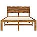 Letto matrimoniale con testiera ROSTOCK Naturale 120 x 190 cm - Foto miniatura 4
