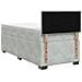 Letto con Box Spring, Materasso e LED Grigio Chiaro Singolo - Foto miniatura 9
