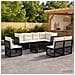 Set Divano da Giardino 9 pz Nero polyrattan - Foto miniatura 9