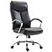 Sedia Ufficio Vaud XL in Similpelle I Poltrona Ergonomica Girevole con Alto Schienale E Braccioli I Poltrona Studio Portata Max 140 kg Nero - Foto miniatura 1