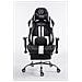 Poltrona Racing Limit XL Similpelle Nero Bianco con Poggiapiedi - Foto miniatura 2
