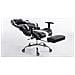 Poltrona Racing Limit XL Similpelle Nero Bianco con Poggiapiedi - Foto miniatura 3