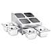 Supporto Gastronorm Con 4 Contenitori Gn 1/6 In Acciaio Inox - Foto miniatura 8