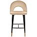 Set Di 2 Sgabelli Da Bar In Velluto Beige Falton - Foto miniatura 13