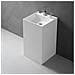 Lavabo Monoforo Free Standing Magnus Plus Artificial Stone Bianco Opaco Matt - Foto miniatura 2