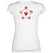 Emblem Donna T-shirt Bianco S 100% Cotone Slim Fit - Foto miniatura 2