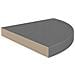 Scaffali Angolari A Parete 2 Pz Grigio Lucido 35x35x3,8 Cm Mdf - Foto miniatura 5