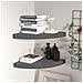 Scaffali Angolari A Parete 2 Pz Grigio Lucido 35x35x3,8 Cm Mdf - Foto miniatura 1