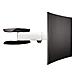 Supporto per TV Curvi 65" Inclinabile 2 Snodi Estensibile Nero / Grigio - Foto miniatura 9
