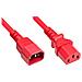 1600-R015 1.5m Accoppiatore C13 Accoppiatore C14 Rosso cavo di alimentazione - Foto miniatura 1