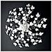 Edera - Plafoniera In Ferro Laccato Bianco Con Decoraz. Effetto Shabby Chic E Strass In Cristallo 6 Luci H.22 - Ø80 - Bl50-pl6-bco - Foto miniatura 1