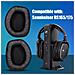 Cuscinetti Auricolari Per Sennheiser Rs165 / 175 Nero 1 Paio - Foto miniatura 13