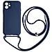 Cover Semirigida Per Iphone 11 Cordino Nylon Intrecciato 80 Cm Blu - Foto miniatura 1