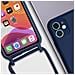 Cover Semirigida Per Iphone 11 Cordino Nylon Intrecciato 80 Cm Blu - Foto miniatura 5