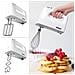 Hm4 / w Sbattitore Elettrico A Mano 400 W - Frusta Elettrica 5 Velocità - Porta Accessori Incluso - Sbattitori, Ganci E Frusta Inclusi - Ideale Per Dolci / Torte / Creme / Pasticceria - Foto miniatura 5