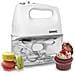 Hm4 / w Sbattitore Elettrico A Mano 400 W - Frusta Elettrica 5 Velocità - Porta Accessori Incluso - Sbattitori, Ganci E Frusta Inclusi - Ideale Per Dolci / Torte / Creme / Pasticceria - Foto miniatura 1