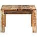 Tavolino Da Salotto 55x55x35 Cm In Legno Massello Di Recupero - Foto miniatura 3