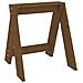 Sgabelli 2 Pz Miele 40x40x45 Cm In Legno Massello Di Pino - Foto miniatura 10