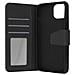 Custodia Vera Pelle Per Iphone 14 Portacarte E Supporto Video Nera - Foto miniatura 1