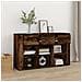 Credenza Rovere Fumo 100x30x59,5 Cm In Legno Multistrato - Foto miniatura 3