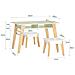 Tavolo Con 2 Sgabelli Per Bambini 80x48x50cm Kmb92-gr - Foto miniatura 2