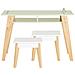 Tavolo Con 2 Sgabelli Per Bambini 80x48x50cm Kmb92-gr - Foto miniatura 6
