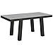 Tavolo Allungabile 90x180/440 Cm Bridge Evolution Telaio Antracite - Cemento - Foto miniatura 6