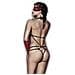Body Asley Rosso /nero (3 Pcs) Xl - Foto miniatura 2