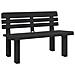Panchina Da Giardino Antracite 110x52x71 Cm In Polipropilene - Foto miniatura 2