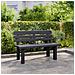 Panchina Da Giardino Antracite 110x52x71 Cm In Polipropilene - Foto miniatura 3