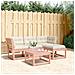 Set Divani Giardino 4 Pz Con Cuscini Legno Massello Di Douglas - Foto miniatura 1