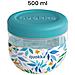 Contenitore Alimentare Con Motivo Foglie D'acquerello 500ml Con Coperchio, Multicolore - Foto miniatura 2