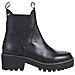 Flag Heel Chelsea Stivaletti Pelle Scarpe Donna Nero Eu 38, Fw0fw08217 Bds - Foto miniatura 1