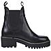 Flag Heel Chelsea Stivaletti Pelle Scarpe Donna Nero Eu 38, Fw0fw08217 Bds - Foto miniatura 2