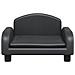 Divano Per Bambini Nero 50x40x30 Cm In Similpelle - Foto miniatura 3