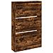 Lusso Casadino -  Scarpiera Rovere Fumo 80x21x125,5 Cm In Legno Multistrato - Foto miniatura 3