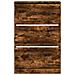 Lusso Casadino -  Scarpiera Rovere Fumo 80x21x125,5 Cm In Legno Multistrato - Foto miniatura 4