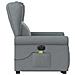 Poltrona Alzapersona Massaggi Elettrica Grigio Chiaro Tessuto - Foto miniatura 5