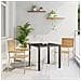 Sedia da Giardino Impilabile  con Cuscini 2 pz Beige in Polirattan - Foto miniatura 2