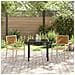 Sedia da Giardino Impilabile  con Cuscini 2 pz Beige in Polirattan - Foto miniatura 3