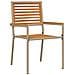 Sedia da Giardino Impilabile  con Cuscini 2 pz Beige in Polirattan - Foto miniatura 4
